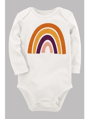 Limon Organik Baskılı Pamuklu Unisex Bebek Body UZUNKOLE74