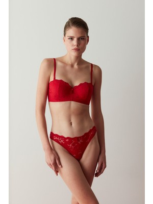 Penti Tango Kırmızı Lotus Lace Sütyen