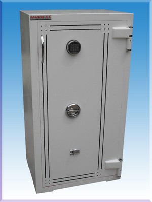 Kasataş 0143ETS Istanbul Zırhlı Elektronik Şifreli 3 Kasa Kilitli Dolap