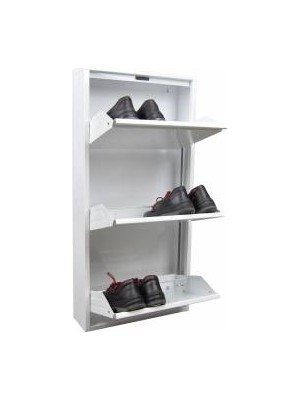 Kasataş 3 Lü Metal Ayakkabılık Binalarda Daire Önü Için 1035015CM 10K