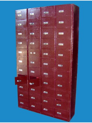 Kasataş 44 Gözlü Her Gözde Saglam Tek Çelik Kasa Kilitli Tüpraş Sak