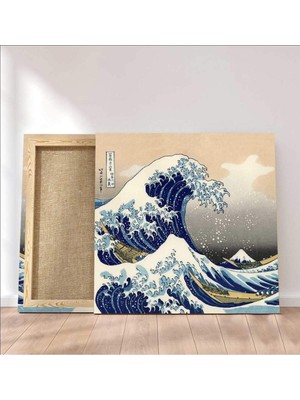 VeraStore Hokusai  Kanagawa'da Büyük Dalga (Kare) Kanvas Tablo