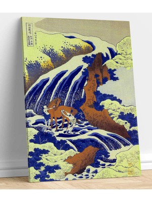 VeraStore  Hokusai K. Yoshitsune'nin Atını Yıkadığı Yer Kanvas Tablo