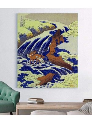 VeraStore  Hokusai K. Yoshitsune'nin Atını Yıkadığı Yer Kanvas Tablo