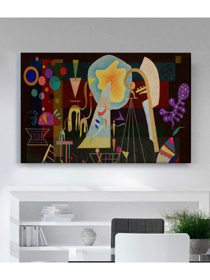 VeraStore Kandinsky W. Kanvas Tablo Sakinleşmiş Gerilim