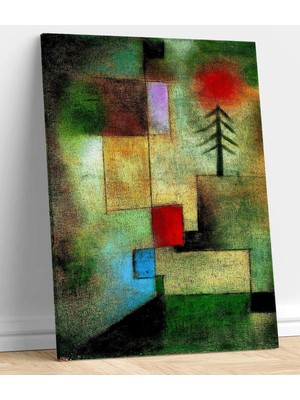 VeraStore Klee P. Tuval Baskı Köknar Ağaçlarının Küçük Resmi