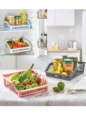 Mim Life 2 Adet Tezgah Üstü Dolap Içi Geniş Düzenleyici Buzdolabı Içi Organize