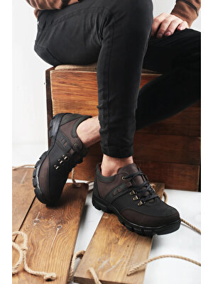 - Erkek Kışlık Deri Ayakkabı Kahverengi
