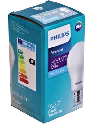 Philips 13W (100W) Led Ampul Beyaz 6500K (5 Adet) E27Duy