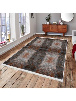 Bazaar Forum Makinede Yıkanabilir Oturma Odası Halısı Kaymaz Taban Halı 100X140 cm CK-676