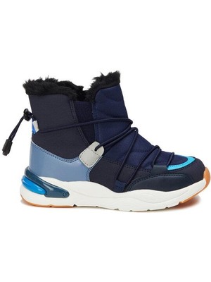Vicco Lacivert Kürklü Çocuk Bot – Sıcak Tutan, Rahat ve Dayanıklı Kışlık Ayakkabı, Suya Dayanıklı Taban
