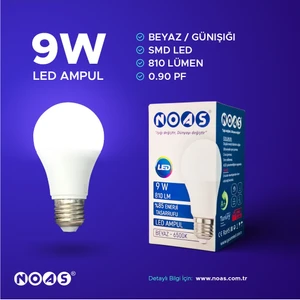 Smd 9 W LED Ampul
