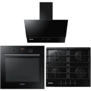 NV60K5140BB - NA64N7100AB - NK24N7060VB Siyah Ankastre Set