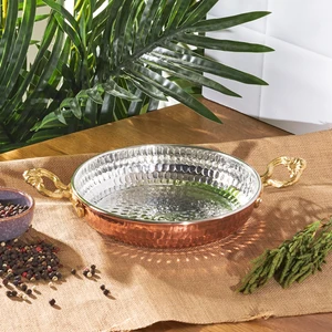 Antik Bakır Sahan 18 cm