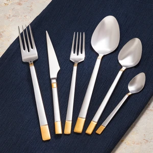 Elegance Duru Gold 84 Parça 12 Kişilik Lüks Kutulu Çatal Kaşık Bıçak Takımı