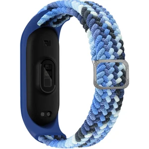 Case 4U Xiaomi Mi Band 6 / Mi Band 5 / Mi Band 4 / Mi Band 3 Akıllı Bileklik Hasır Örgü Suya Dayanıklı Kordon Kayış KRD-49 - Pastel Mavi