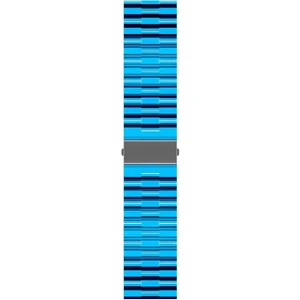 Case 4U Samsung Galaxy Watch Active 2 Renkli Transparan Sert Silikon Kırılmalara Dayanıklı Kordon Kayış KRD-27 40mm - Mavi