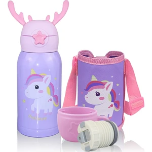 Better Life Çocuklar Termos Su Şişesi, Paslanmaz Çelik Çift Duvar Vakum Yalıtımlı  17OZ (Yurt Dışından)