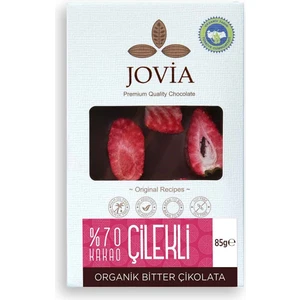Organik %70 Bitter Çikolata- Çilekli 85 gr
