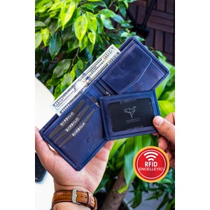 Kanguru Deri Rfıd Engelleyici Crazy Cüzdan Kartlık