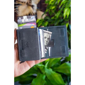 Smokey Hakiki Deri Mekanizmalı Ipli Kartlık Cüzdan