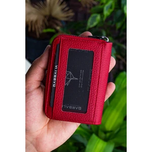 Clovis Deri Fermuar Kilitli Akordiyon Kartlık