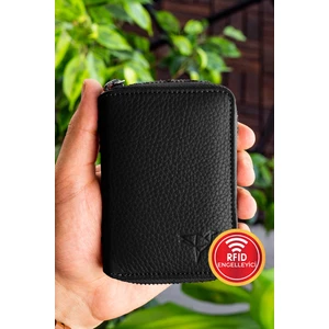 Chain  Deri Erkek Cüzdanı Siyah