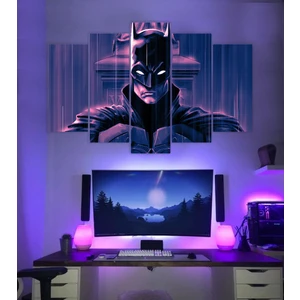 Batman Temalı 5 Parçalı Duvar Tablosu