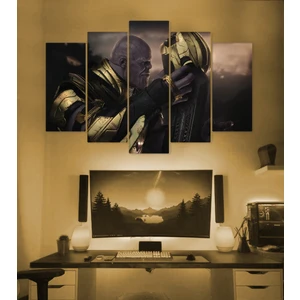 Thanos Temalı 5 Parçalı Duvar Tablosu