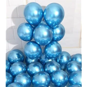 Balon 12 Inç Metalik Açık Mavi 12 Li