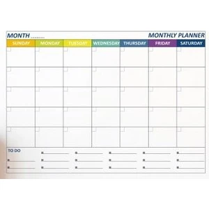 Sihirli Kağıt Monthly Planner