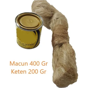 Keten ve Macun Seti Doğalgaz Macunu ve Tesisat Kendiri Birlikte