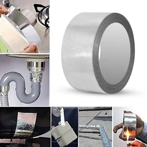 Alüminyum Folyo Bant Takviyeli Yanmaz Soba Bandı 48 mm (15 Metre)