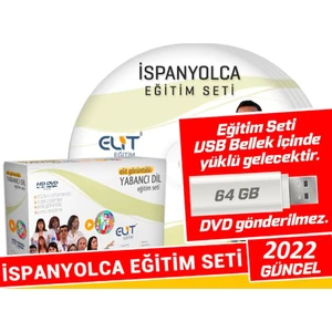 Elit İspanyolca Görüntülü Eğitim Seti (64 GB USB Bellek İçerisinde)