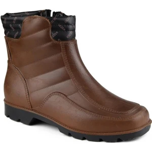 Kaymaz Taban Içi Yünlü Su Geçirmez Fermuarlı Çizme