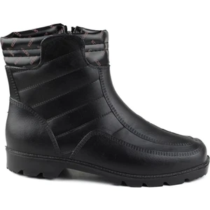 Kaymaz Taban Içi Yünlü Su Geçirmez Fermuarlı Çizme