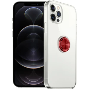 Fitcase Apple iPhone 12 / 12 Pro Kılıf Gross Ring Şeffaf Arka Kapak