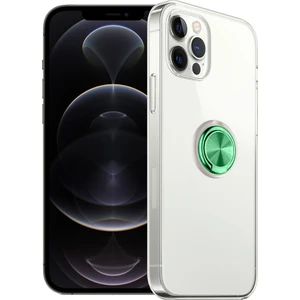 Fitcase Apple iPhone 12 / 12 Pro Kılıf Gross Ring Şeffaf Arka Kapak