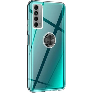 Fitcase Huawei P Smart 2021 Kılıf Gross Ring Şeffaf Arka Kapak