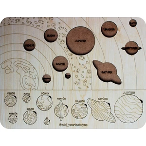 Mini Tasarım Atölyem Gezegenler Puzzle