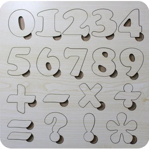 Mini Tasarım Atölyem Sayılar Ahşap Puzzle