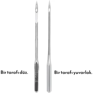 50 Adet Ev Tipi Dikiş Makinesi Iğne Seti (9-11-14-16-18 Numaralar)