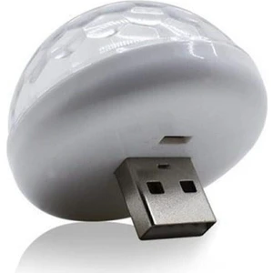 Müziğe ve Sese Duyarlı USB Girişli Araç Içi Mini Disko Topu