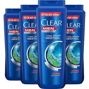 Men Cool Sport Menthol Şampuan 600  ml x 4