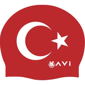 İkavi Ay Yıldız Baskılı Kırmızı Silikon Bone