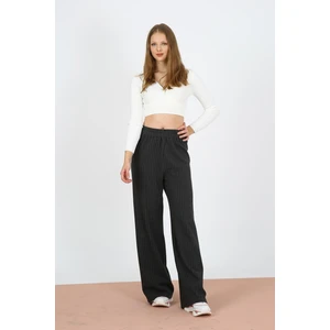 Alexander Gardi Alexandergardı Likralı Yüksek Bel Geniş Paça Pantolon (B21-12300)