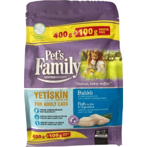 Pets Family Balıklı Premium Yetişkin Kedi Maması 500 G