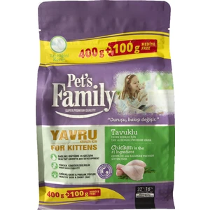 Pets Family Premium Tavuklu Yavru Kedi Maması 500 G