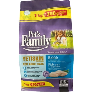 Pets Family Premium Balıklı Yetişkin Kedi Maması 1300 G