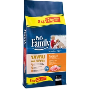 Pets Family Premium Kuzuetli Yavru Köpek Maması 10 kg
